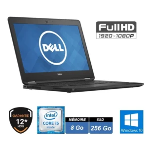 Laptop dell e7270 CORE i5 Gen6 RAM 8 SSD 256GB 12,5inch