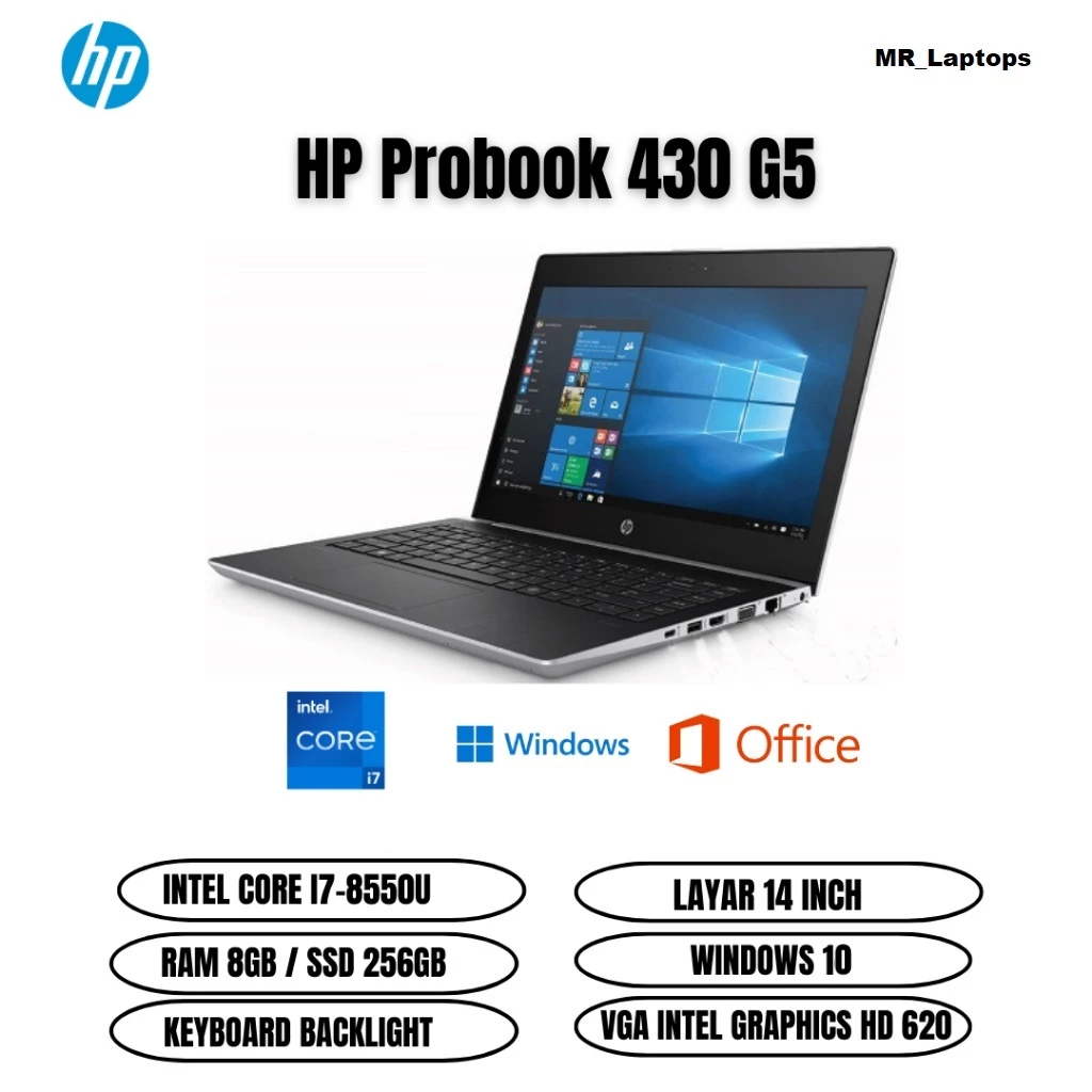 LAPTOP HP PROBOOK 430 G5 CORE I7 GEN 8 8GB/256GB